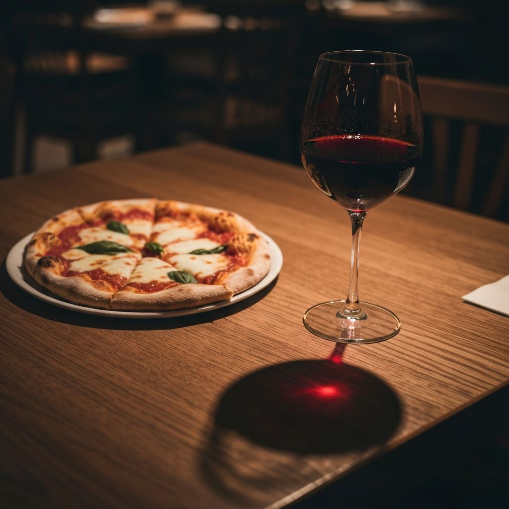 Dark moody cafe table with fresh lemons and drinks